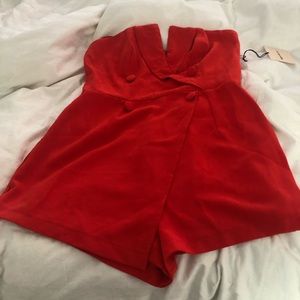 Superdown red romper